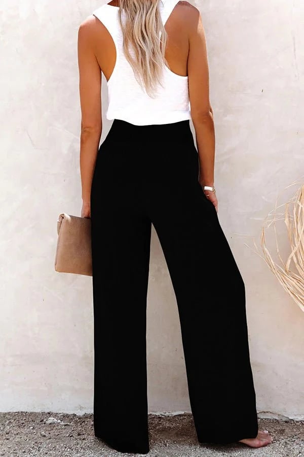 Kaweka - Pantalon décontracté à taille haute