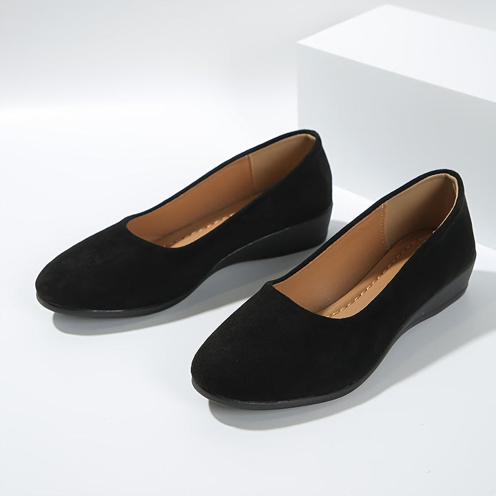 Aurenellea | Ballerines à Talon Wedge Confortables