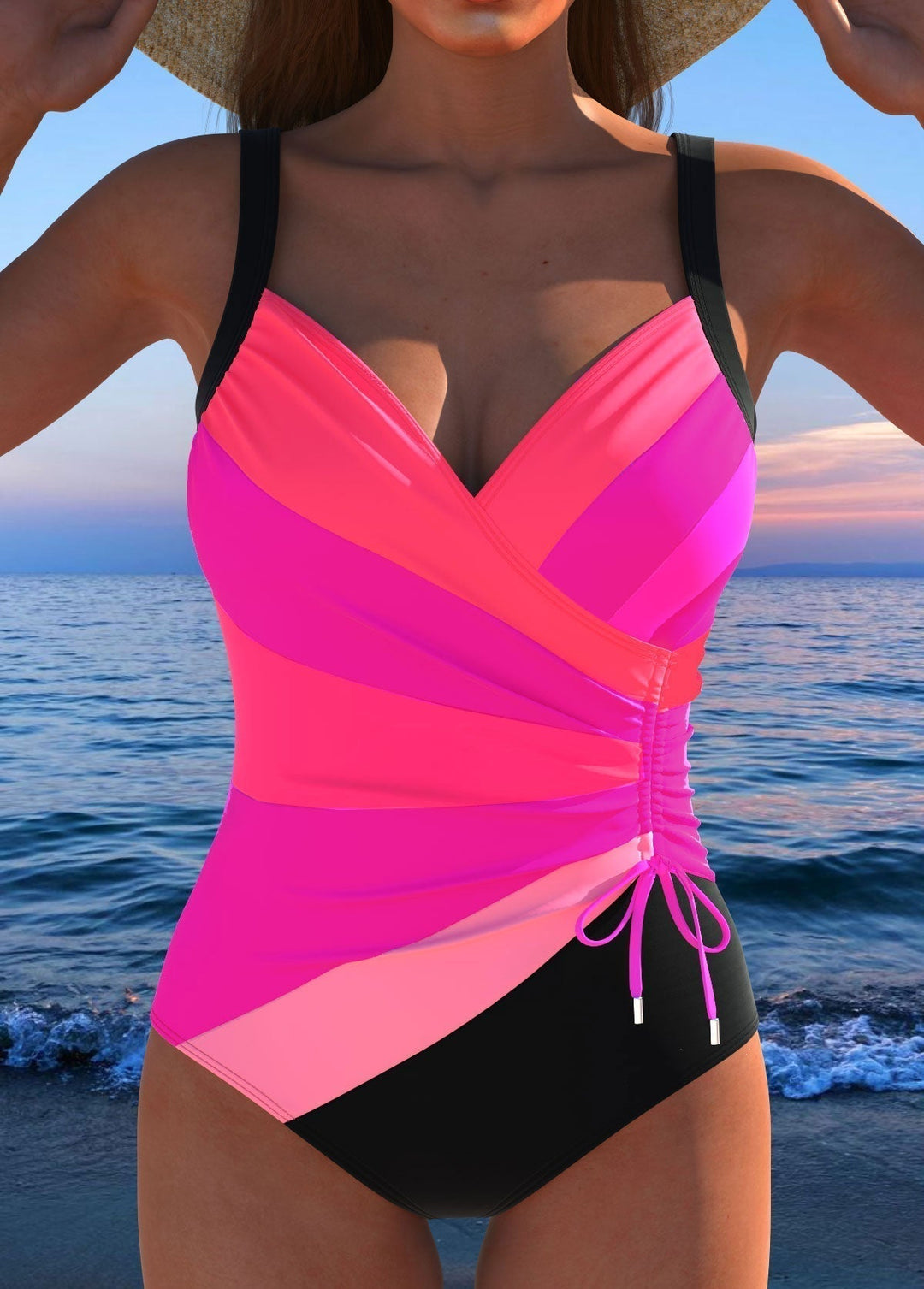 Éloria | Maillot de bain portefeuille luxueux à imprimé coloré