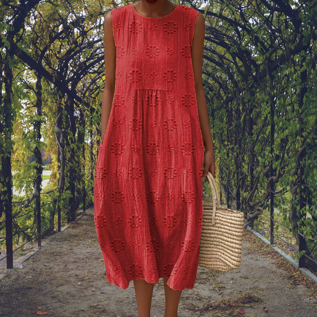 Ginevra™ | Robe Maxi Sans Manches avec Poches Pratiques
