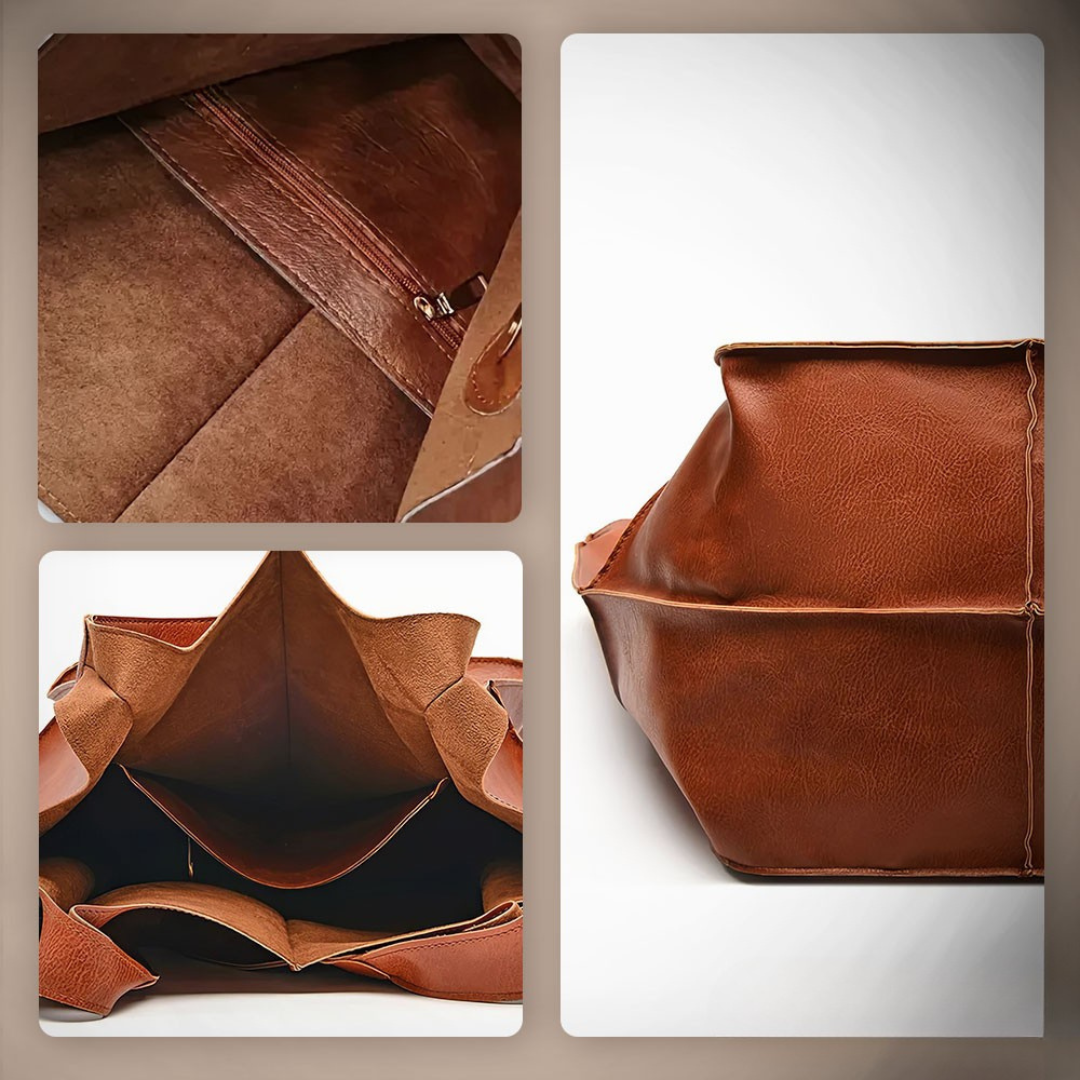 Laura | Sac en cuir spacieux - Tout ce dont vous avez besoin, sans le superflu