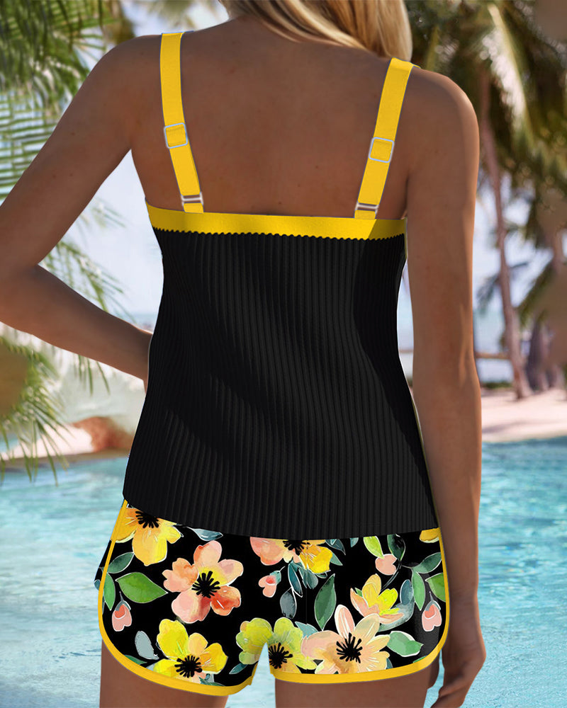 Laluna® | Élégant Ensemble Tankini Deux Pièces
