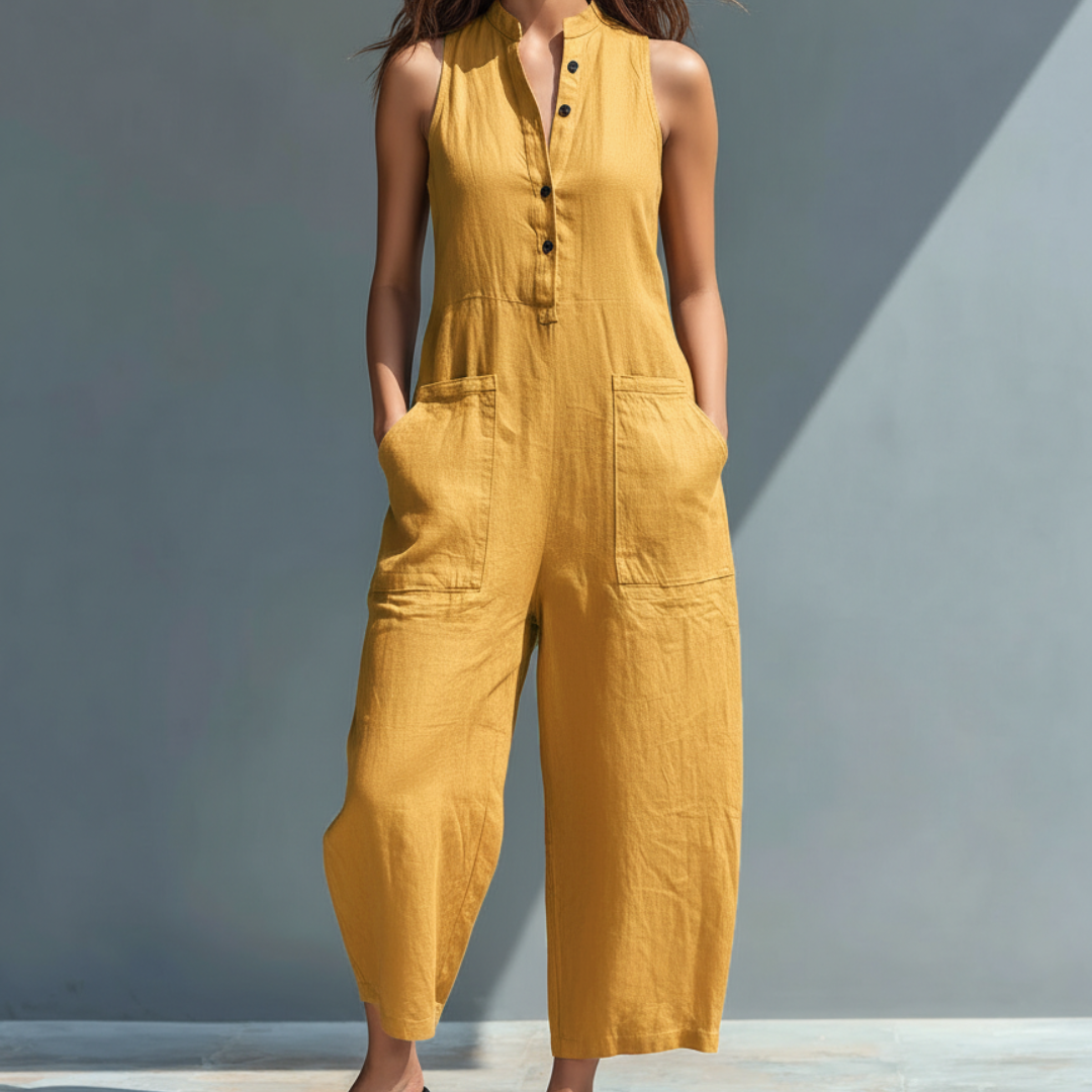 Cecelia™ | Sans Manches Combinaison Mandarin