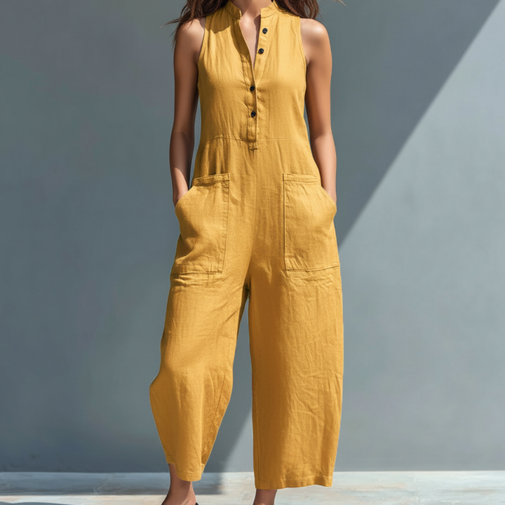 Cecelia™ | Sans Manches Combinaison Mandarin