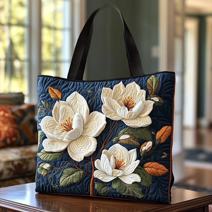Sac Matelassé Artisan - Magnolias Délicats