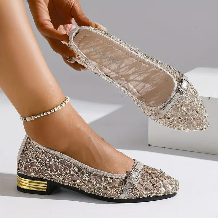 Lacivelle | Mocassins en dentelle aérée pour tous les jours