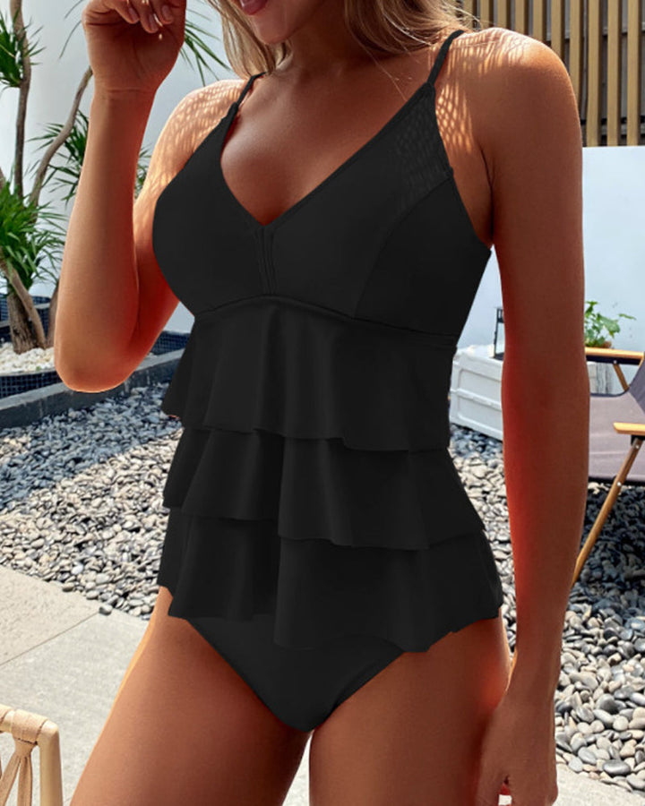 Lia - Maillot de bain chic avec volants tendance