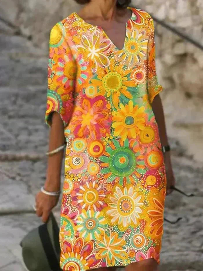Anouk™ | Vibrant Floral Maxi Dress