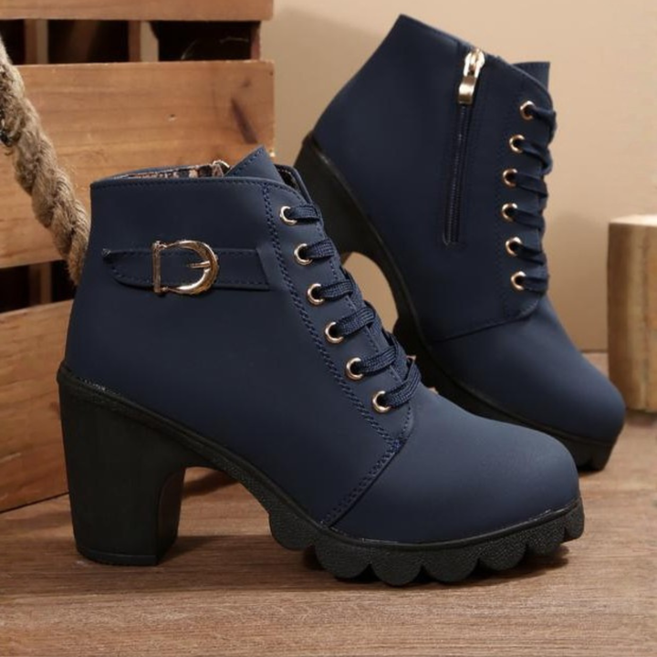 Lurevanna | Bottines Chic à Lacets et Boucle