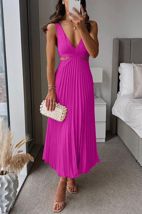 Silvia | Robe plissée aux détails élégants