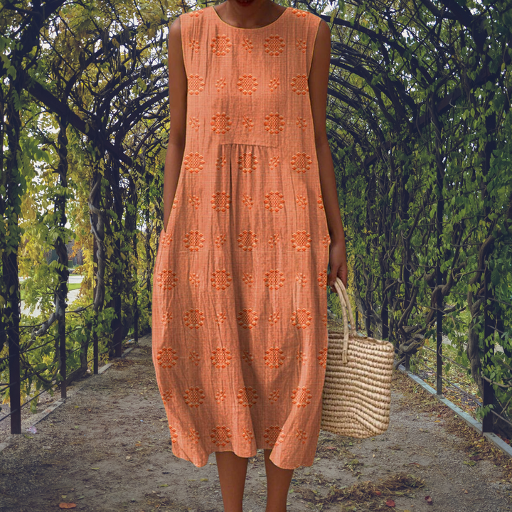 Ginevra™ | Robe Maxi Sans Manches avec Poches Pratiques
