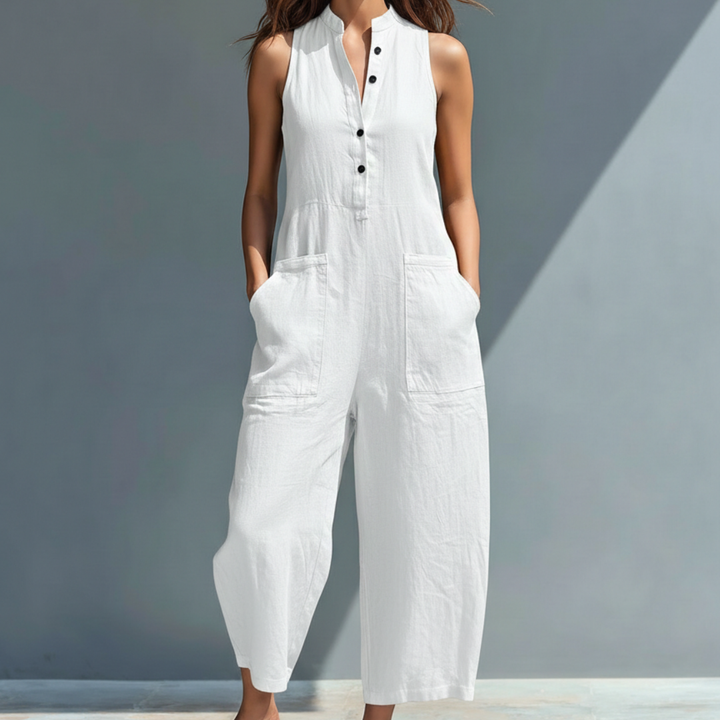 Cecelia™ | Sans Manches Combinaison Mandarin