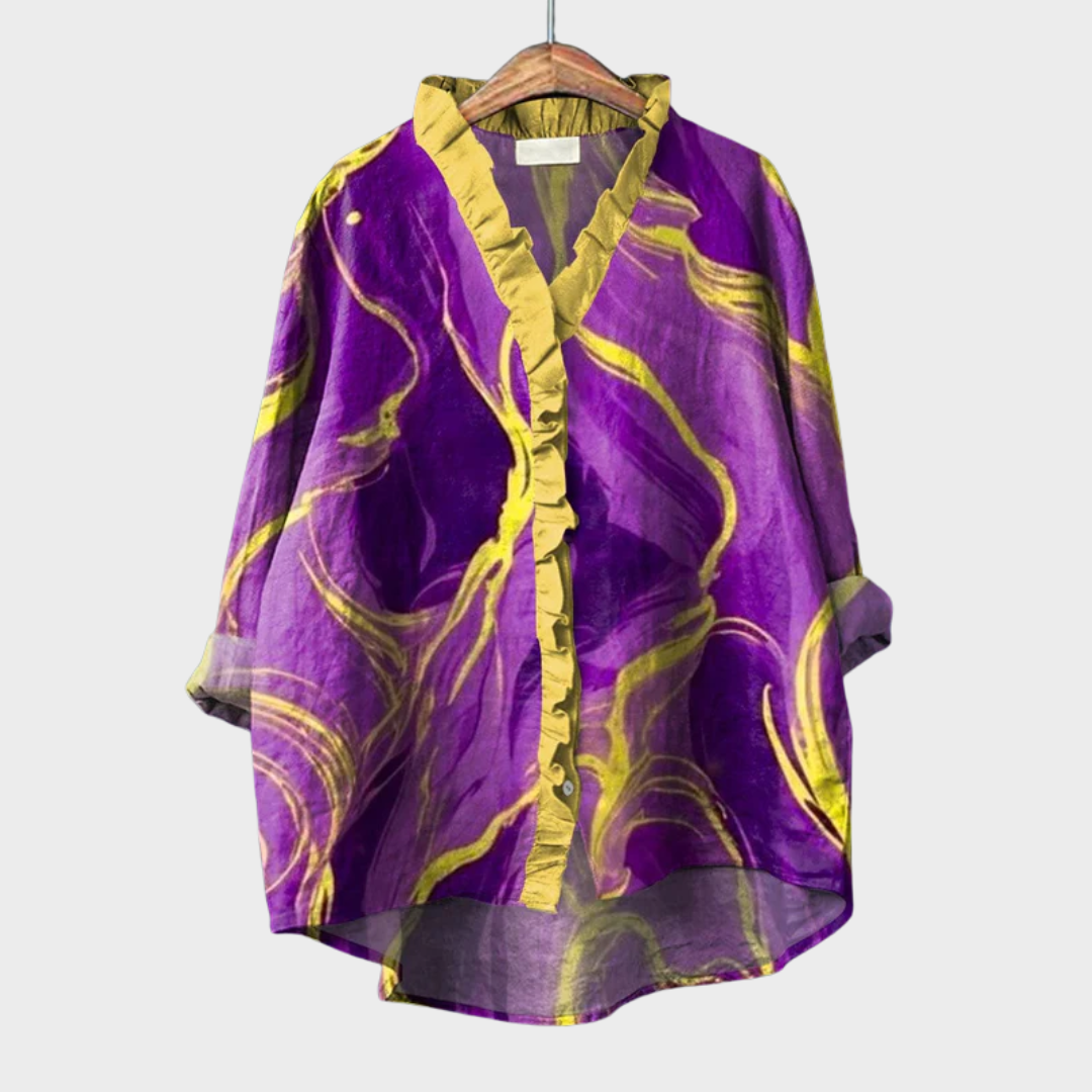 Zéliee | Élégante Blouse Marbrée