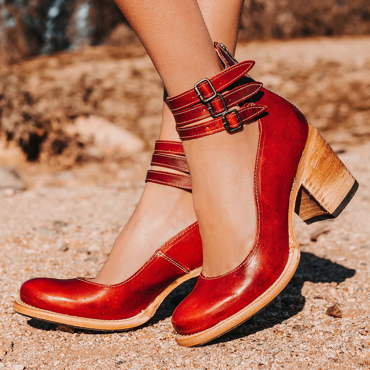 Maélya | Bottines élégantes à talon vintage