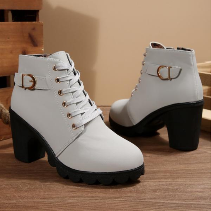 Lurevanna | Bottines Chic à Lacets et Boucle