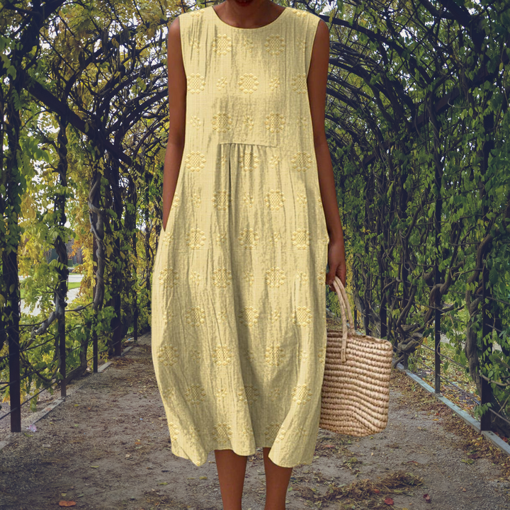 Ginevra™ | Robe Maxi Sans Manches avec Poches Pratiques