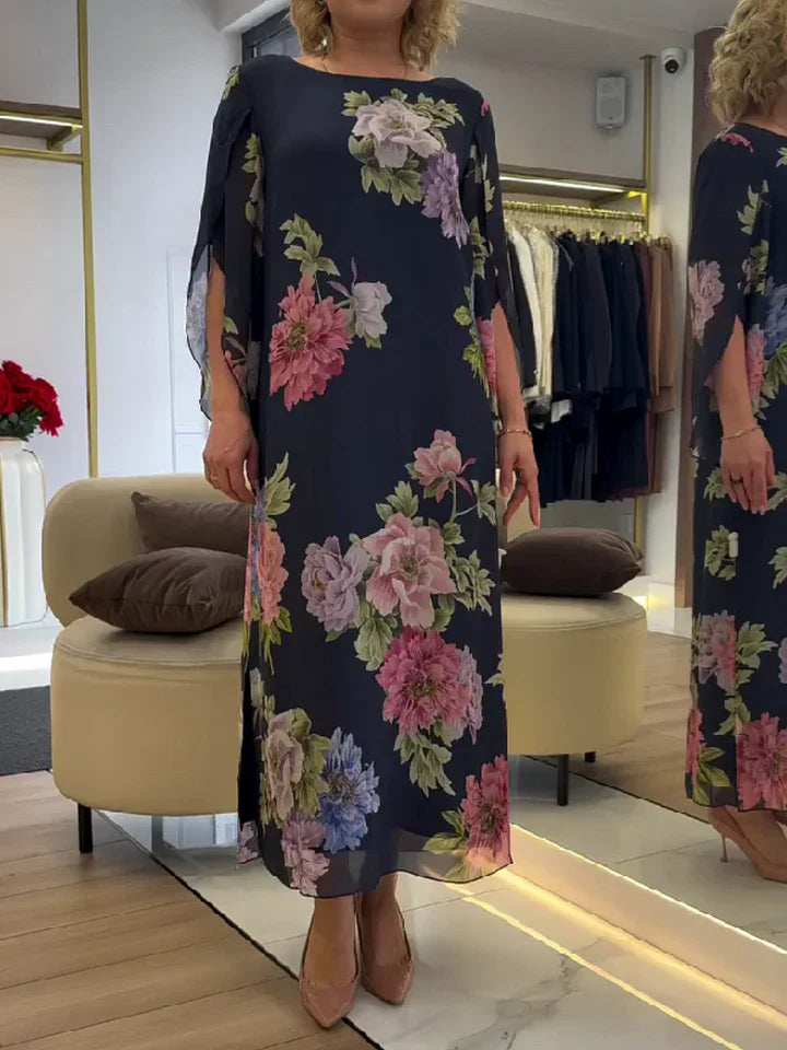 Celestine | Robe longue fleurie fluide