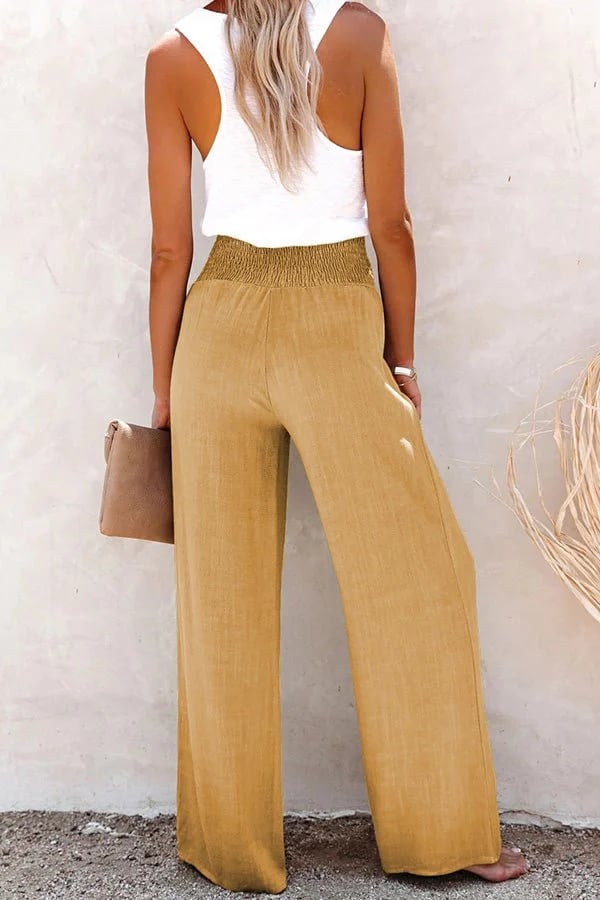 Kaweka - Pantalon décontracté à taille haute