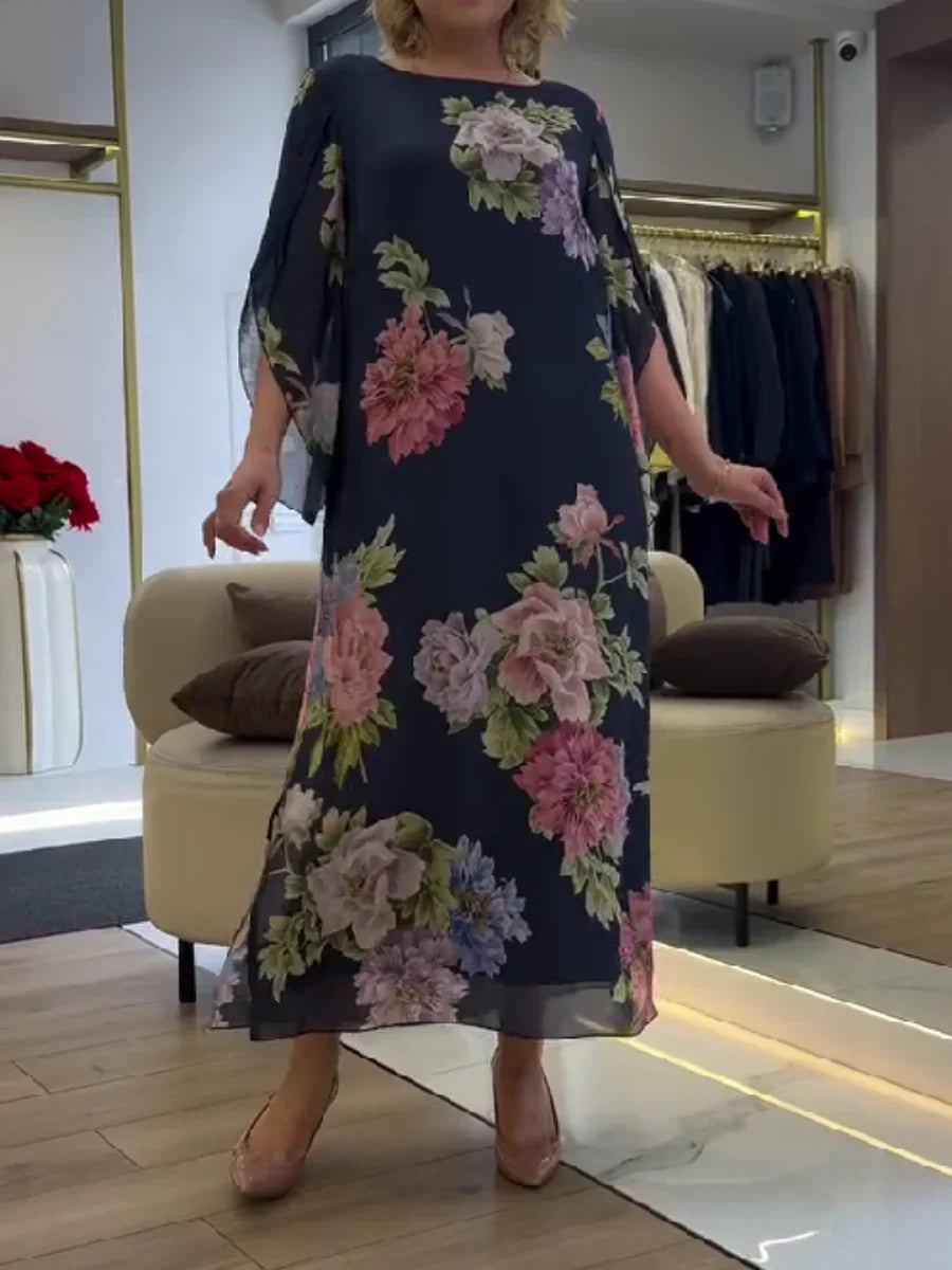 Celestine | Robe longue fleurie fluide