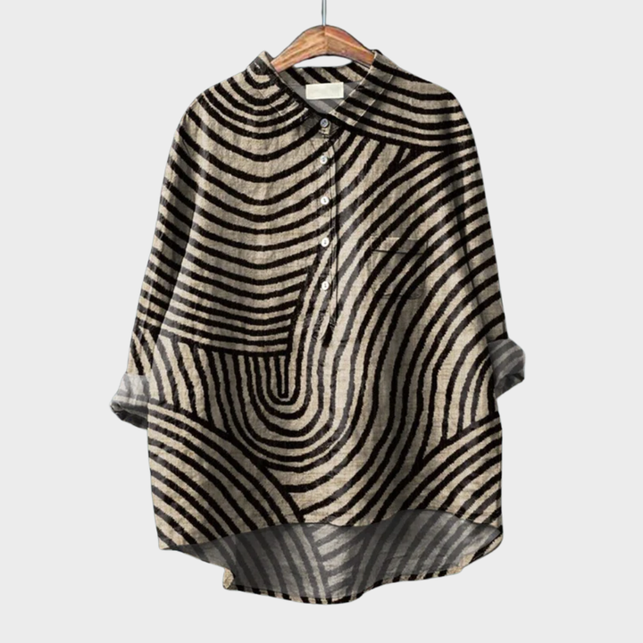 Jacinthe | Modern Graphic Blouse