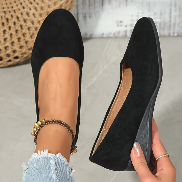 Aurenellea | Ballerines à Talon Wedge Confortables