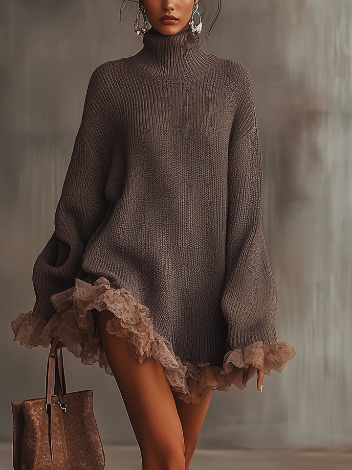 Valerie | Robe en maille à volants