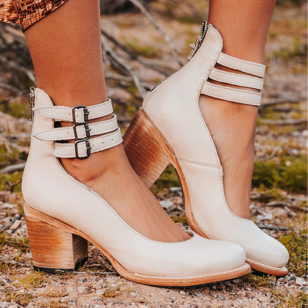 Maélya | Bottines élégantes à talon vintage