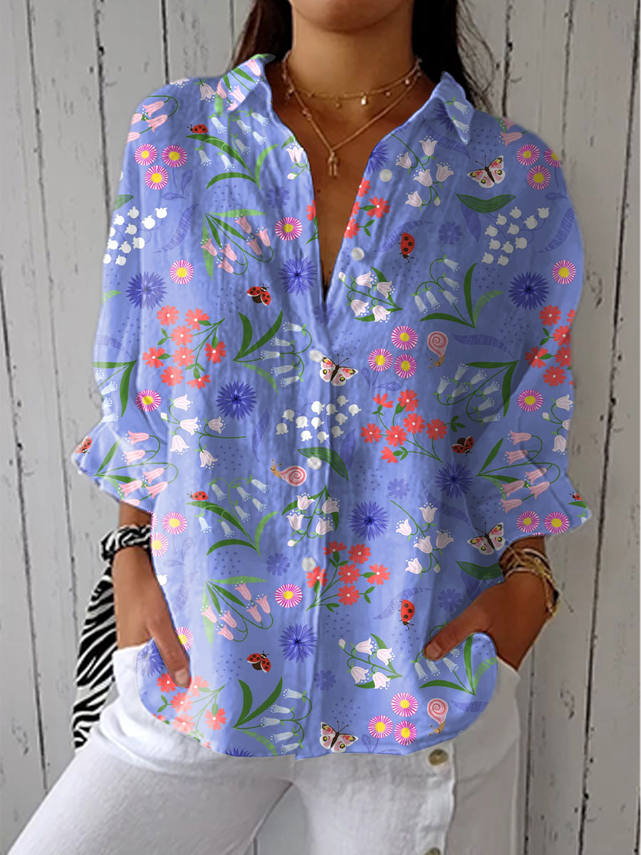 Fiona | Blouse de Jardin de Printemps