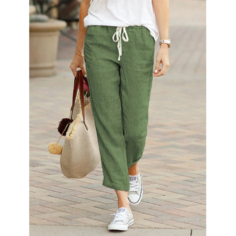Mélanie | Pantalon Confort Décontracté en Lin