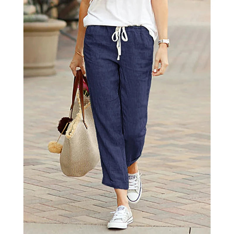 Mélanie | Pantalon Confort Décontracté en Lin