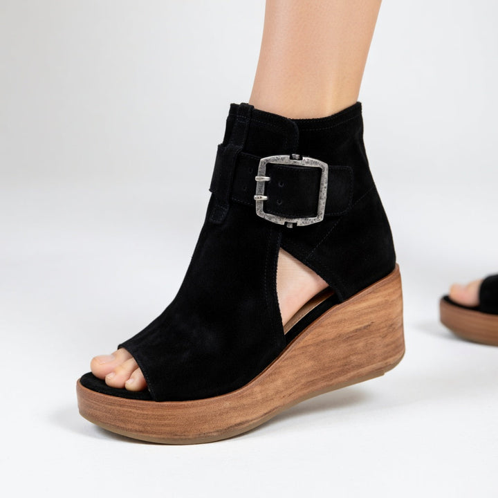 Sorelia | Sandales compensées ouvertes à boucle