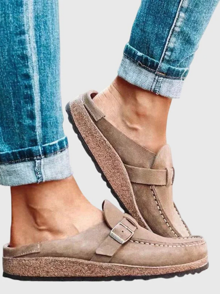 Camille | Mules Boucle Suédé Quotidiennes
