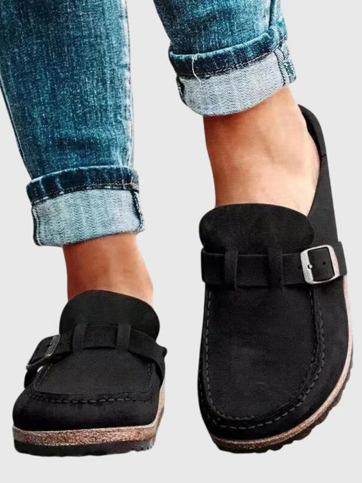 Camille | Mules Boucle Suédé Quotidiennes