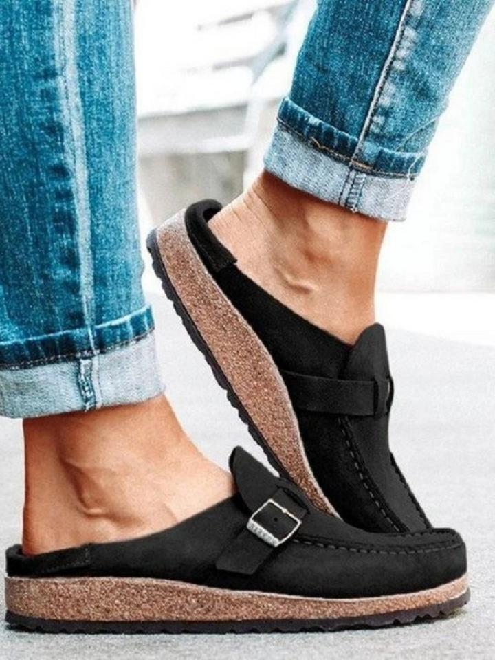 Camille | Mules Boucle Suédé Quotidiennes