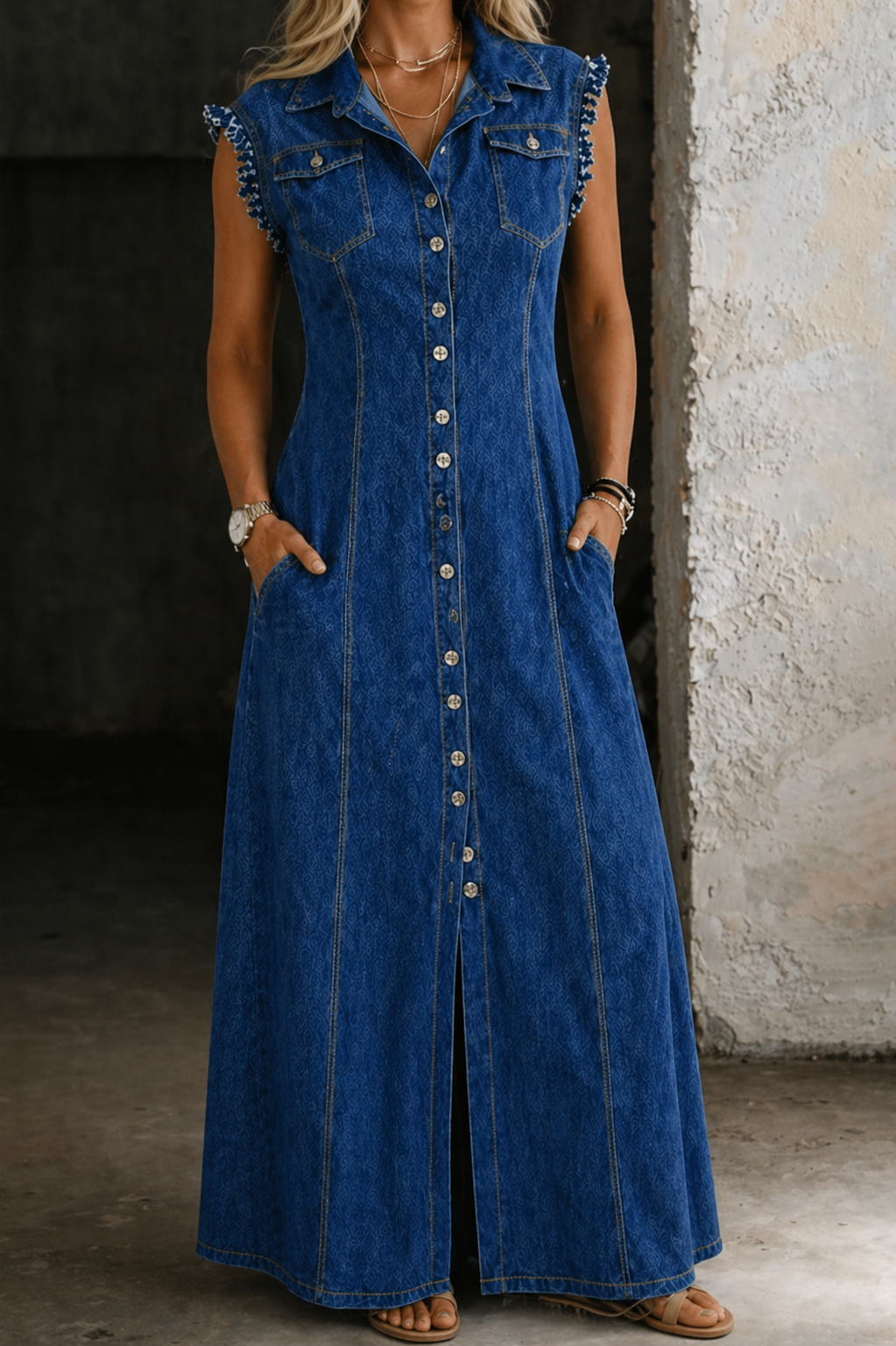 Liora | Grande Taille Robe en Jean