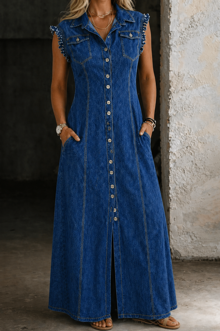 Liora | Grande Taille Robe en Jean