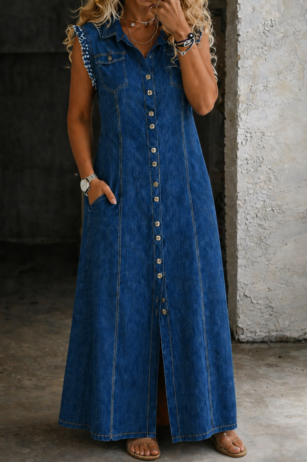 Liora | Grande Taille Robe en Jean