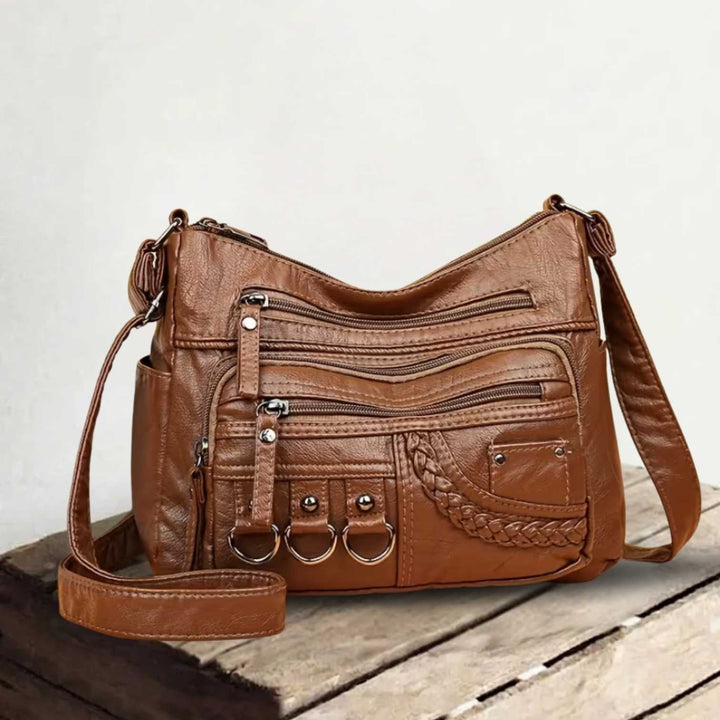 Elara | Sac à bandoulière en cuir spacieux – Tout ce qu'il vous faut, rien de superflu