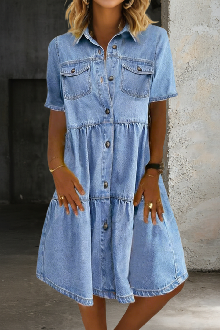 Sophia | Élégante Robe en Jean Décontractée