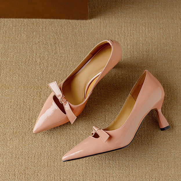 Escarpins en cuir véritable Elayna