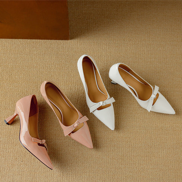 Escarpins en cuir véritable Elayna