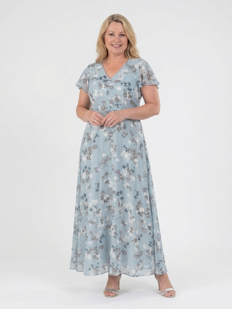Cassidy | Robe longue fluide imprimé floral