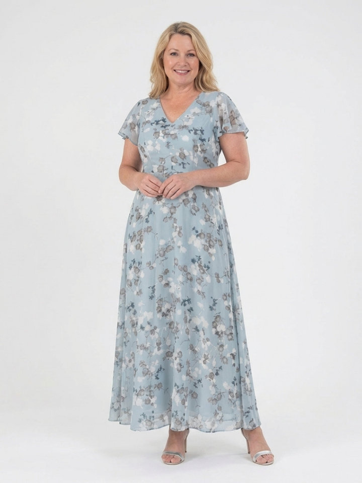 Cassidy | Robe longue fluide imprimé floral