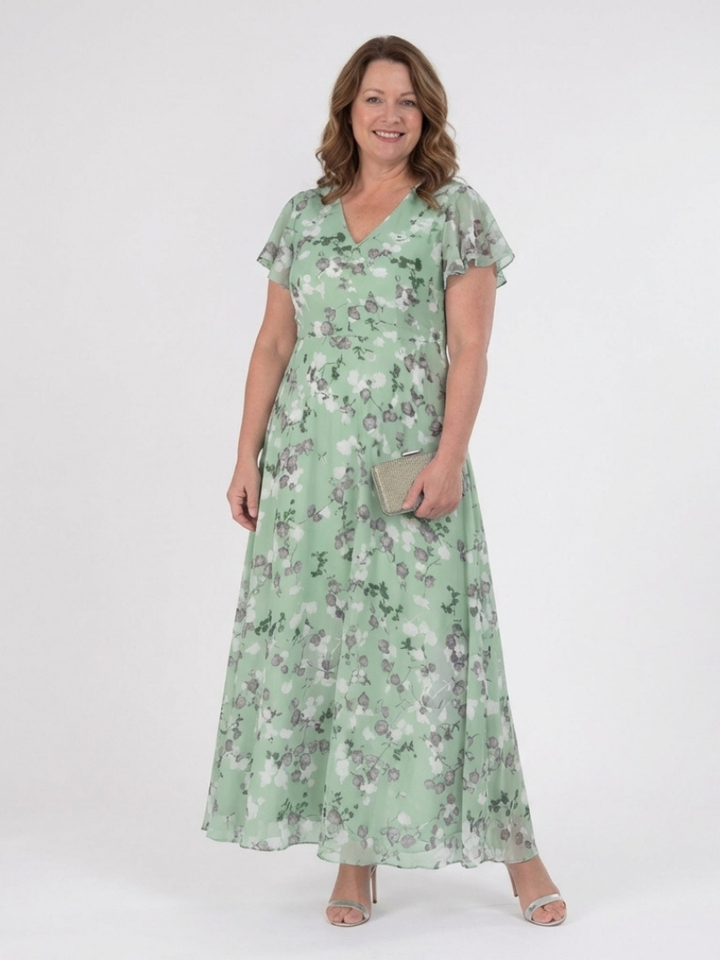 Cassidy | Robe longue fluide imprimé floral