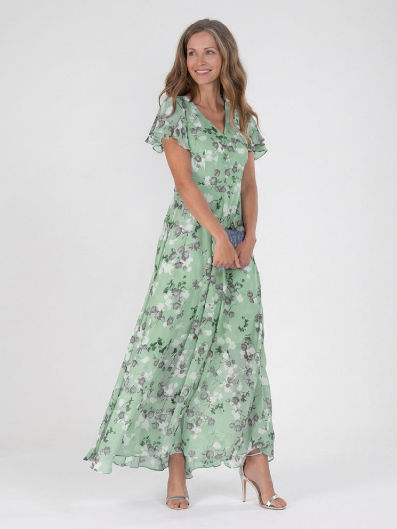Cassidy | Robe longue fluide imprimé floral
