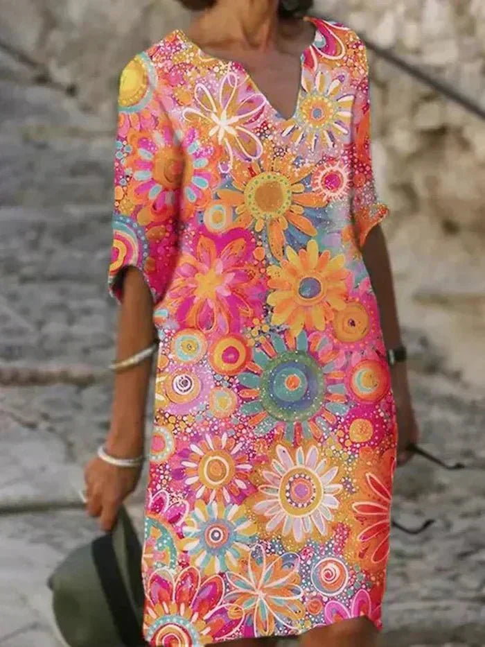 Anouk™ | Vibrant Floral Maxi Dress