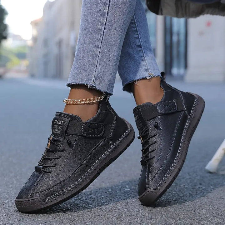 Baskets Orthopédiques Cuir Large Confort