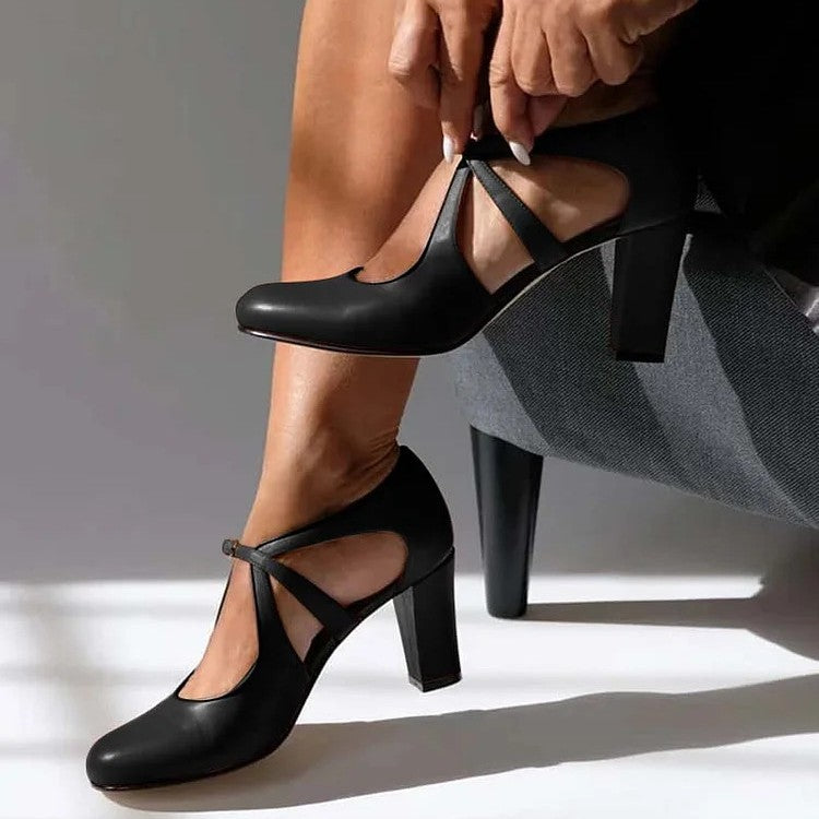 Selena | Escarpins élégants à brides croisées