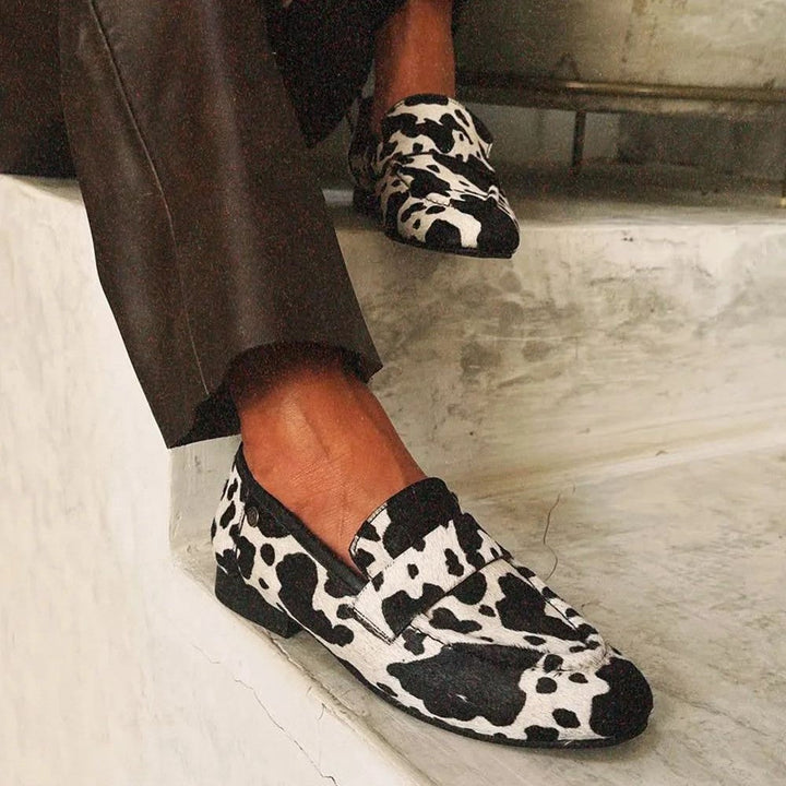 Sabina™ | Mocassins graphiques monochromes audacieux