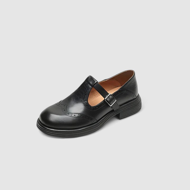 Chaussures plates à boucle style classique